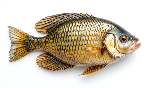 Golden Fish Detailed Study in Realistic Style photo