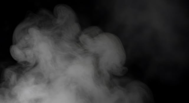 Smoke on a black background photo
