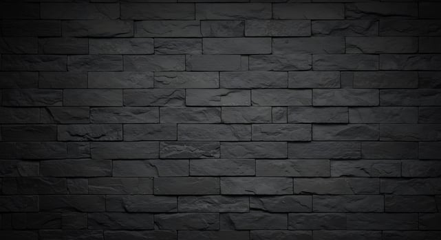 Black stone wall background with dark lighting photo