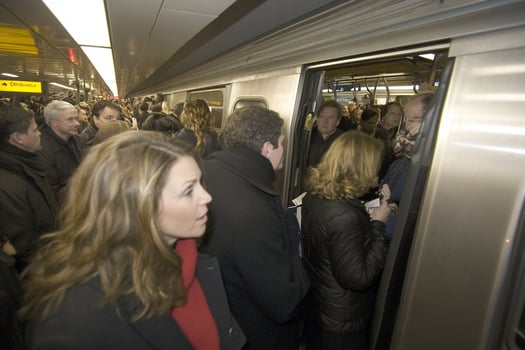 A woman wearing a black coat photo