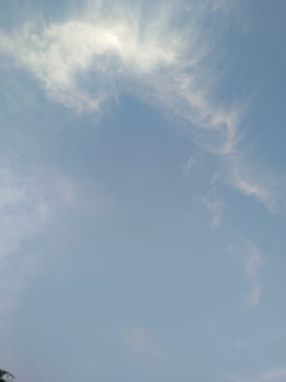 Beautiful blue sky and clouds in the afternoon photography. Natural background photo
