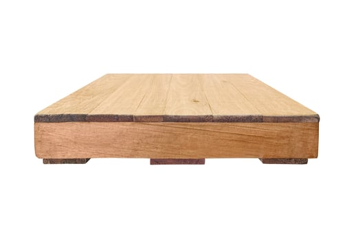 Wooden podium stage, isolated on white background. photo