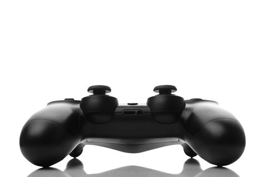 Gamepad isolated on white photo