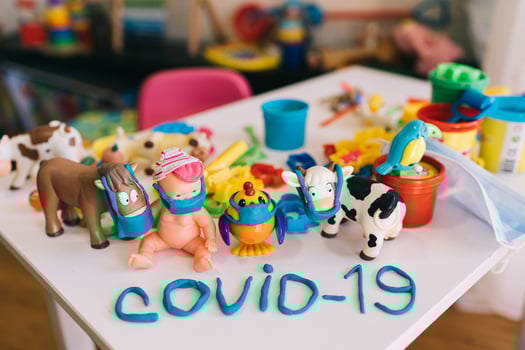 Engaging Playful Learning Set Featuring Toys and COVID19 Theme photo