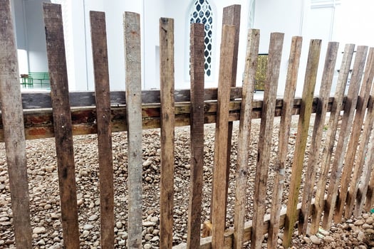 Wooden Fence in Front of the House photo