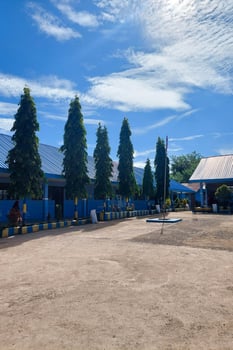 View of School Building and Yard photo