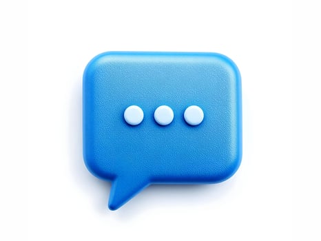 3D light blue message icon for mobile phone photo