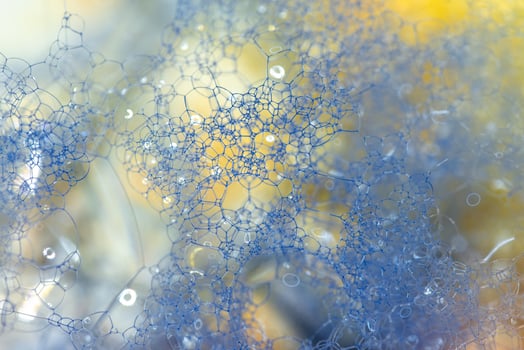 Blue and Yellow Abstract Art photo