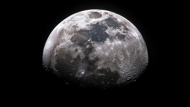 High-Resolution Close-Up of the Moon Surface photo