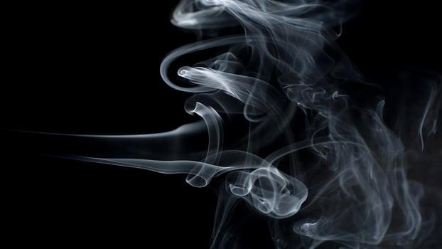 Smoke on a black background photo
