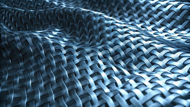 Abstract Close-Up of Woven Metallic Texture photo