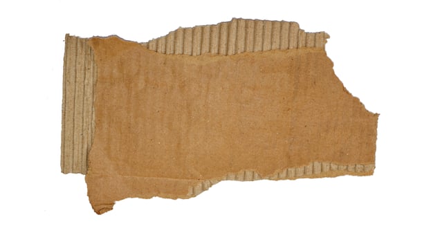 Brown paper box texture cardboard with torn for design background photo