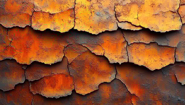 Cracked and Oxidized Metal Surface Texture photo