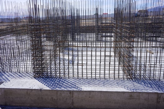 Intricate Steel Framework Shadows photo