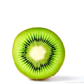Close-Up Kiwi with White Background photo