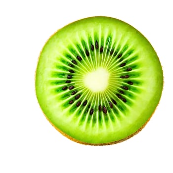 Natural Kiwi with White Background photo
