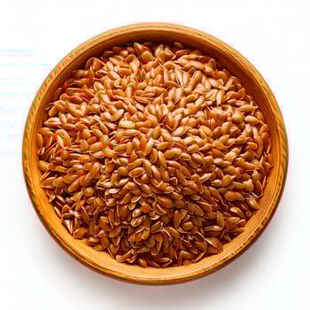 Flax seeds in a bowl photo