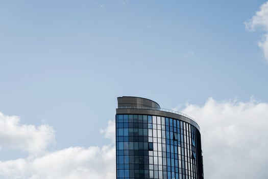 modern buildings against the sky photo