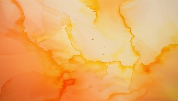 Abstract Watercolor Texture in Warm Orange and Yellow Hues Background photo