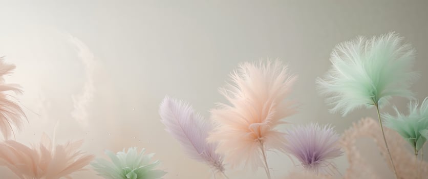 Abstract pastel floral design background. photo