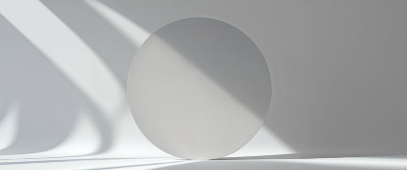 Abstract light gray circle object background photo