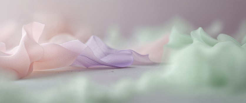 A close up of some pastel colored flowers photo
