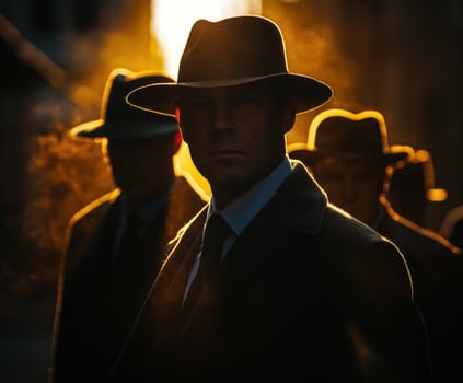 The mafia group in the shadows photo