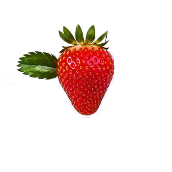 Healthy Red Berries on White photo