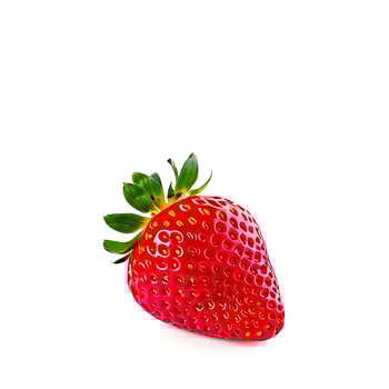 Whole Strawberries Isolated photo