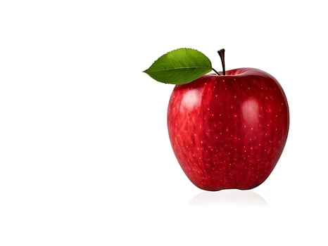 Fresh Food Theme Apple on Bright White Studio photo