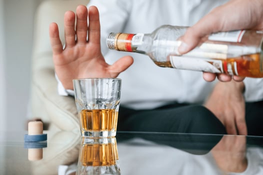 Man, is rejected alcohol. No more drinking photo