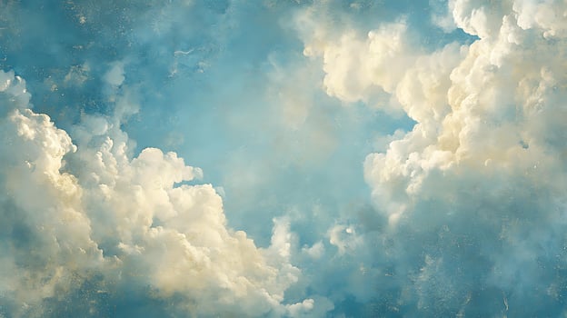 Whimsical soft pastel cloud texture with fine detail and magical transitions photo