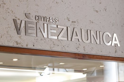 Venice, Italy - April 20 2025 Official Venezia Unica City Pass tourist information office entrance photo