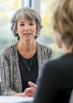doctor talking to patient professional healthcare setting trust photo