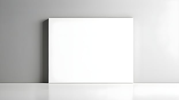Minimalist Empty Room with White Wall and Clean Design photo
