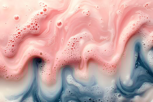 Vibrant Abstract Liquid Art with Pink and Blue Swirls for Creative Background Design photo