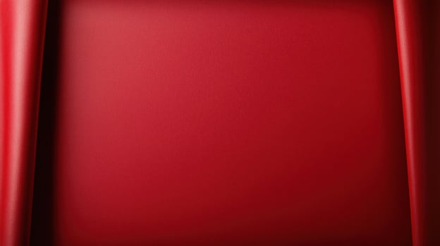 Smooth red paper with soft folds on the sides photo