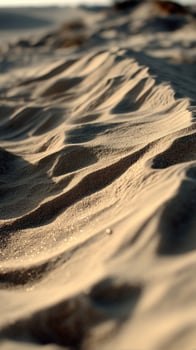 Sand dunes in the desert photo