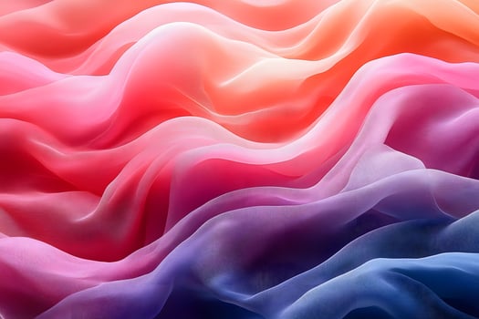 Vibrant Gradient Silk Waves for Abstract Design Projects photo