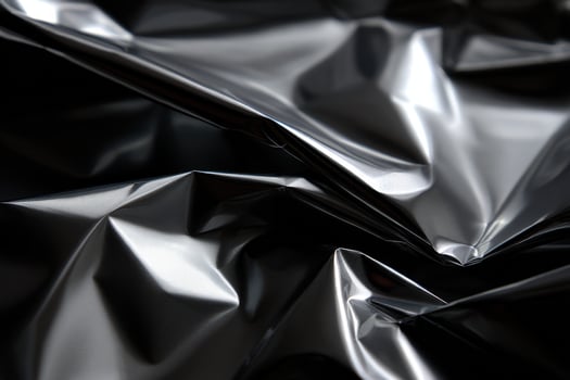 A black and white photo of a black and white fabric
