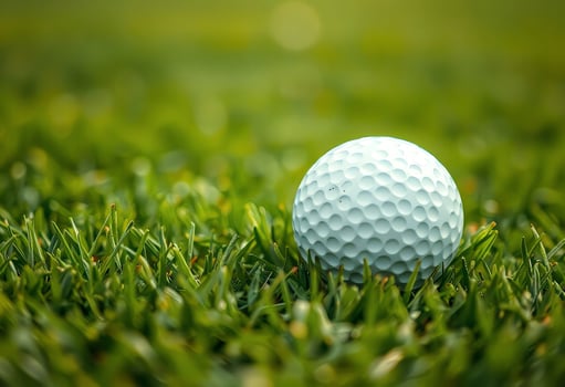a Golf Ball on Green Grass photo