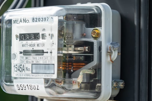 Electric power meter photo