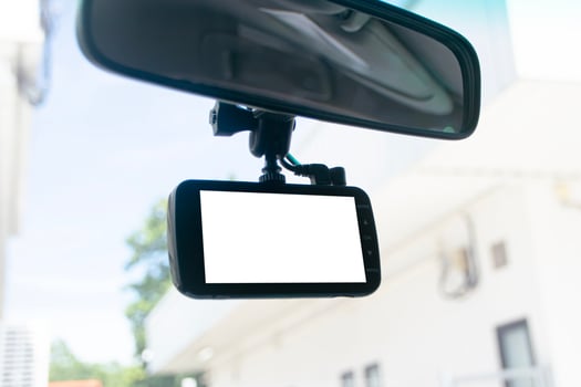 Travel cameras are often installed in cars. photo