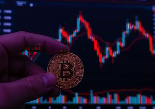 Bitcoin in Hand Representing Digital Economy photo