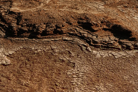 Dry ,ground, sand in the Africa. Close up view photo