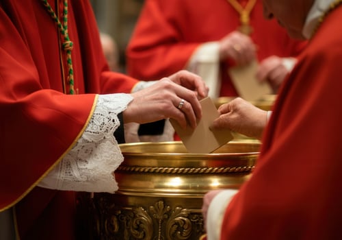 Cardinals Cast Their Ballots A Moment Inside the Papal Conclave photo