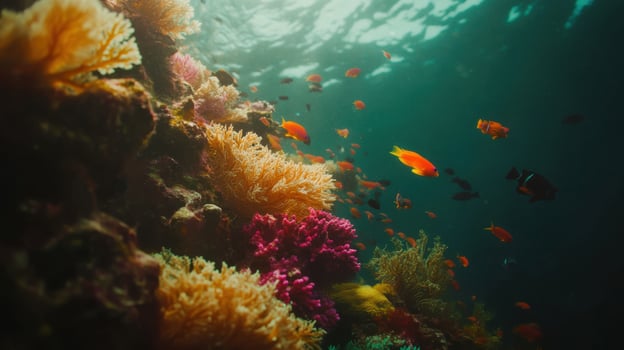 Living Coral Reefs with Ocean Life photo