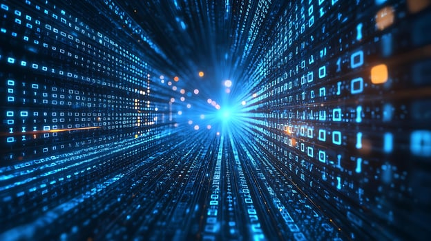 A digital image of binary code photo