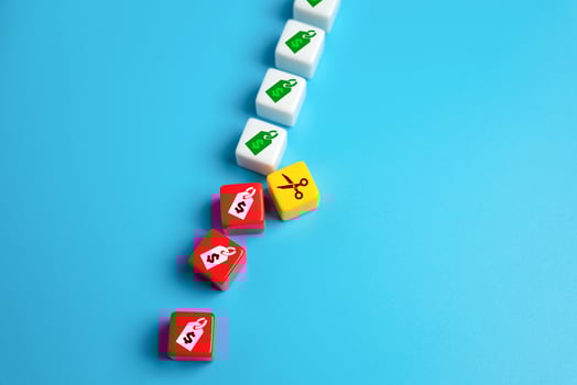 Price control. Lower prices. Reduce spending and consumption, control inflation. photo