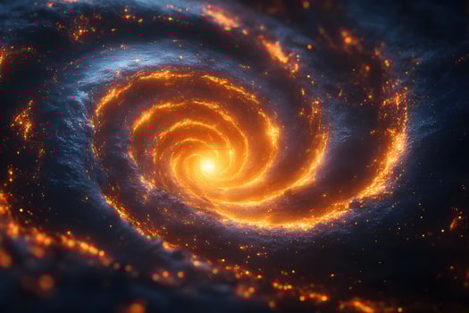 Fiery Cosmic Spiral Stunning Abstract Vortex Design for Posters and Backgrounds photo